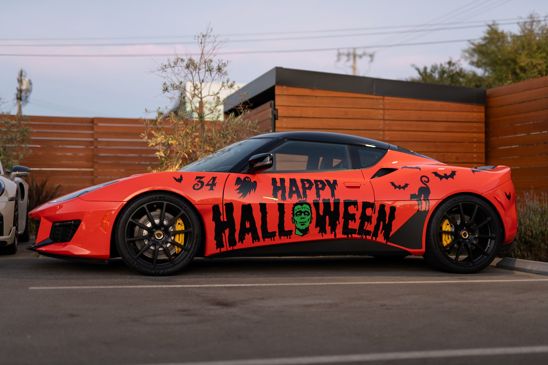 Lotus Evora GT with Halloween livery