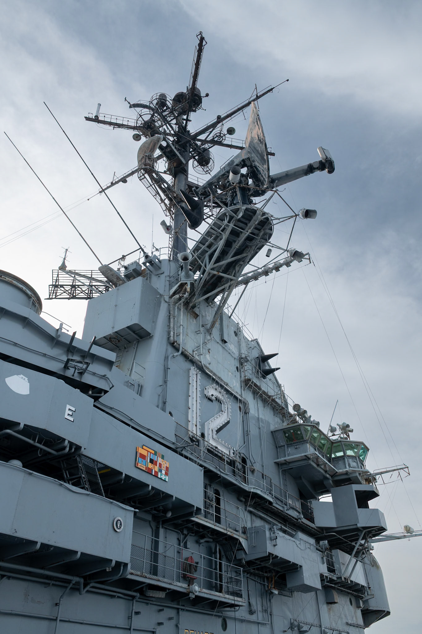 USS Hornet island