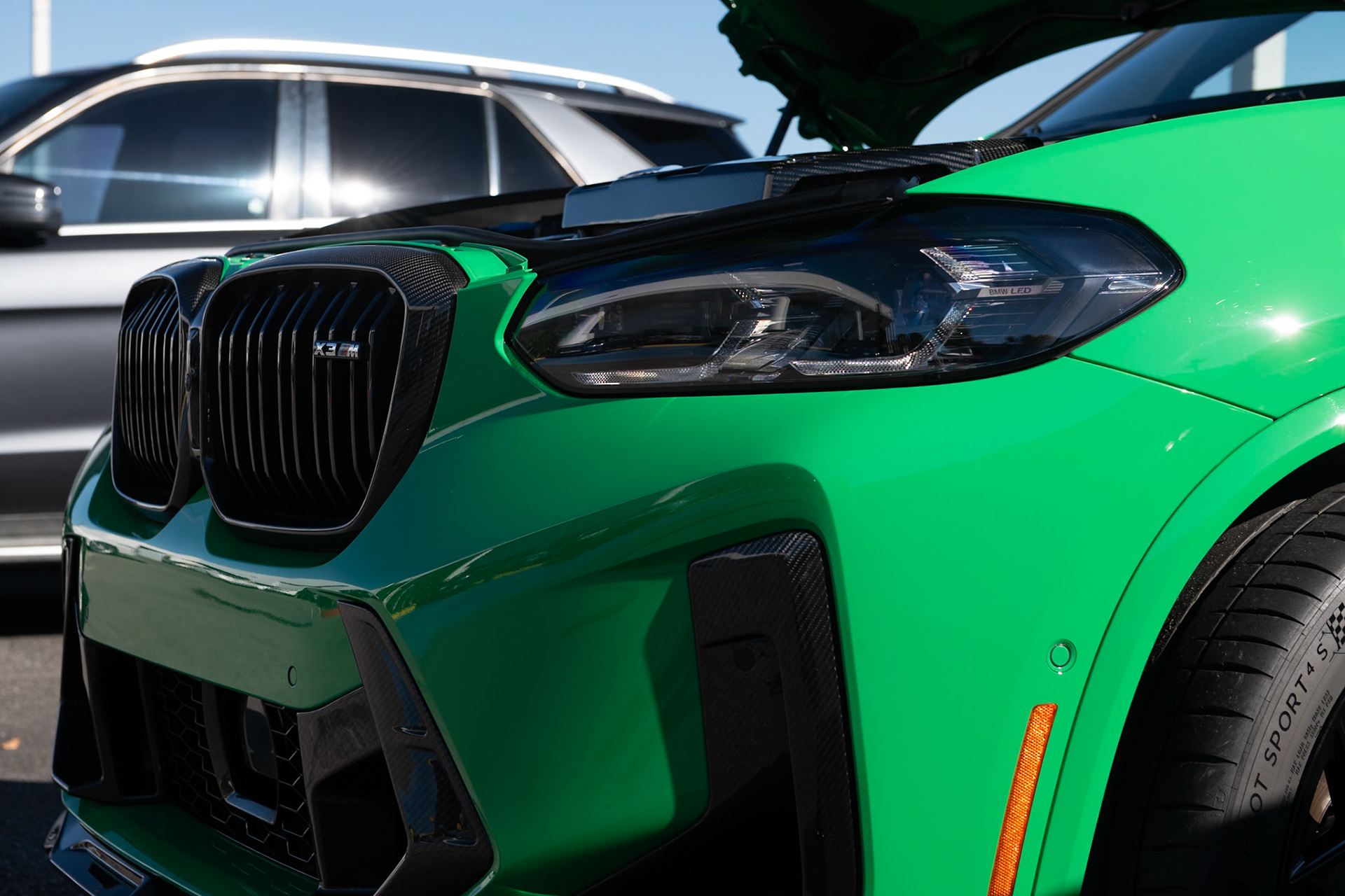 BMW X3M in Signal Green