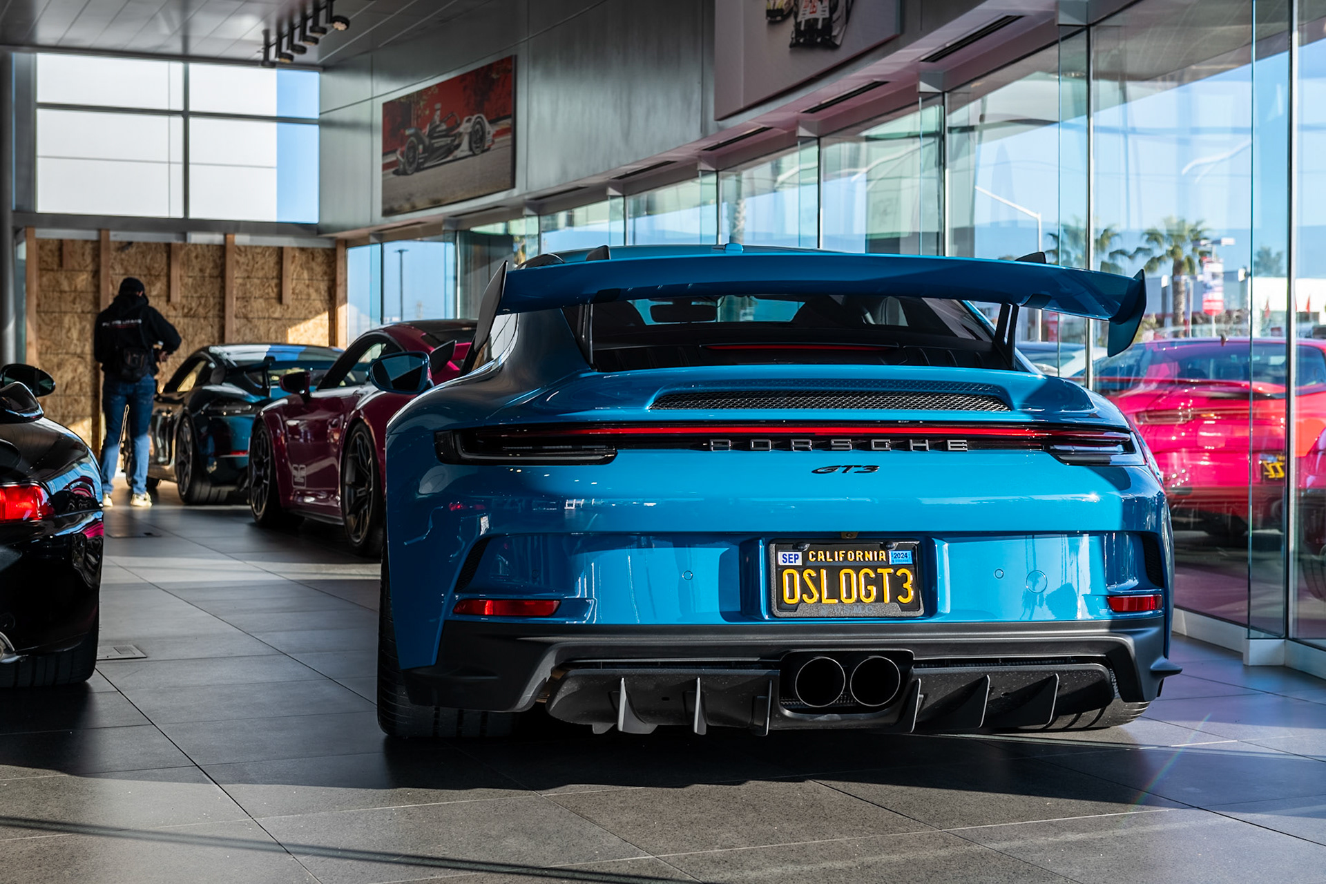 Porsche GT3 in Oslo Blue