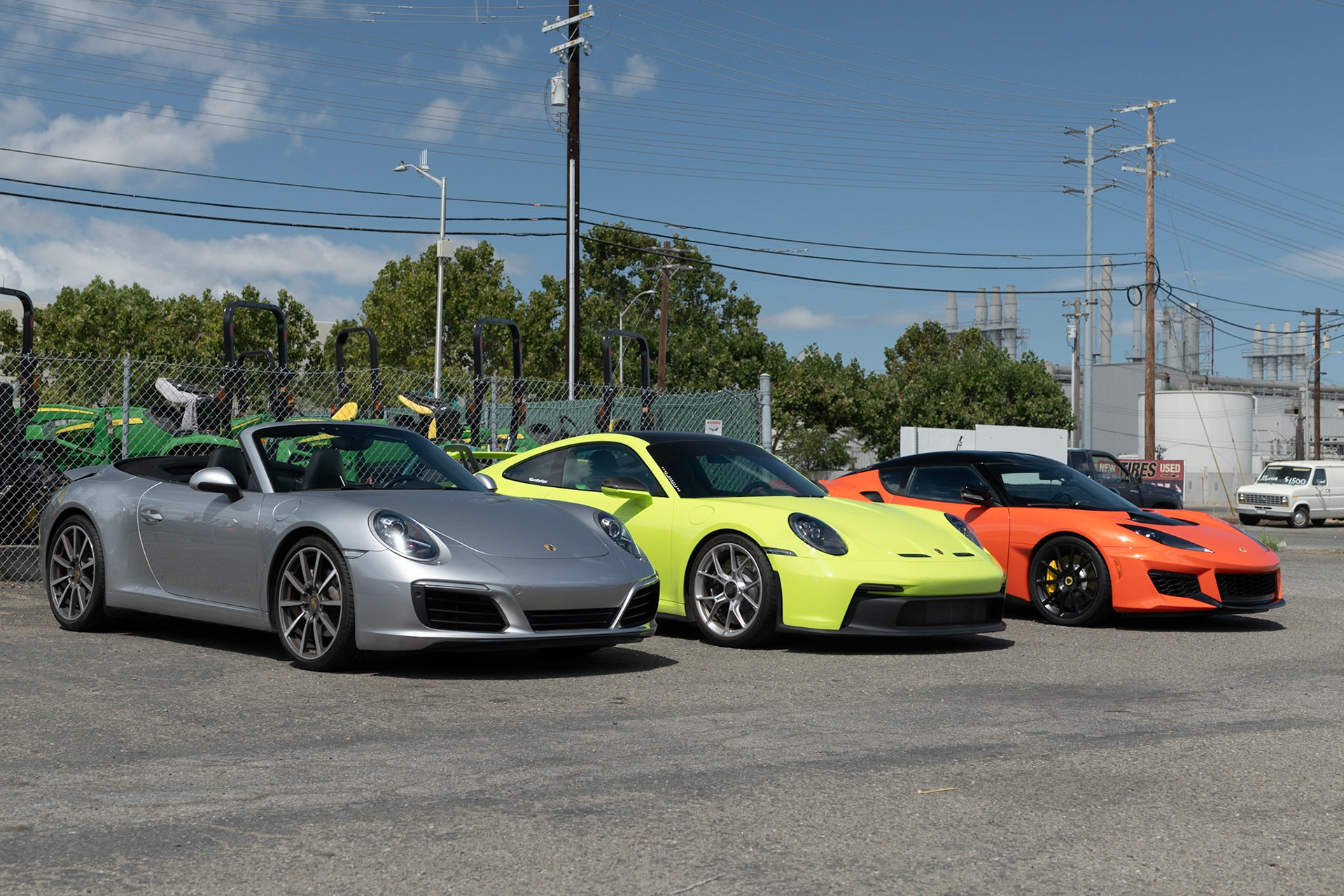 Porcshe 911, Porsche GT3, Lotus Evora GT