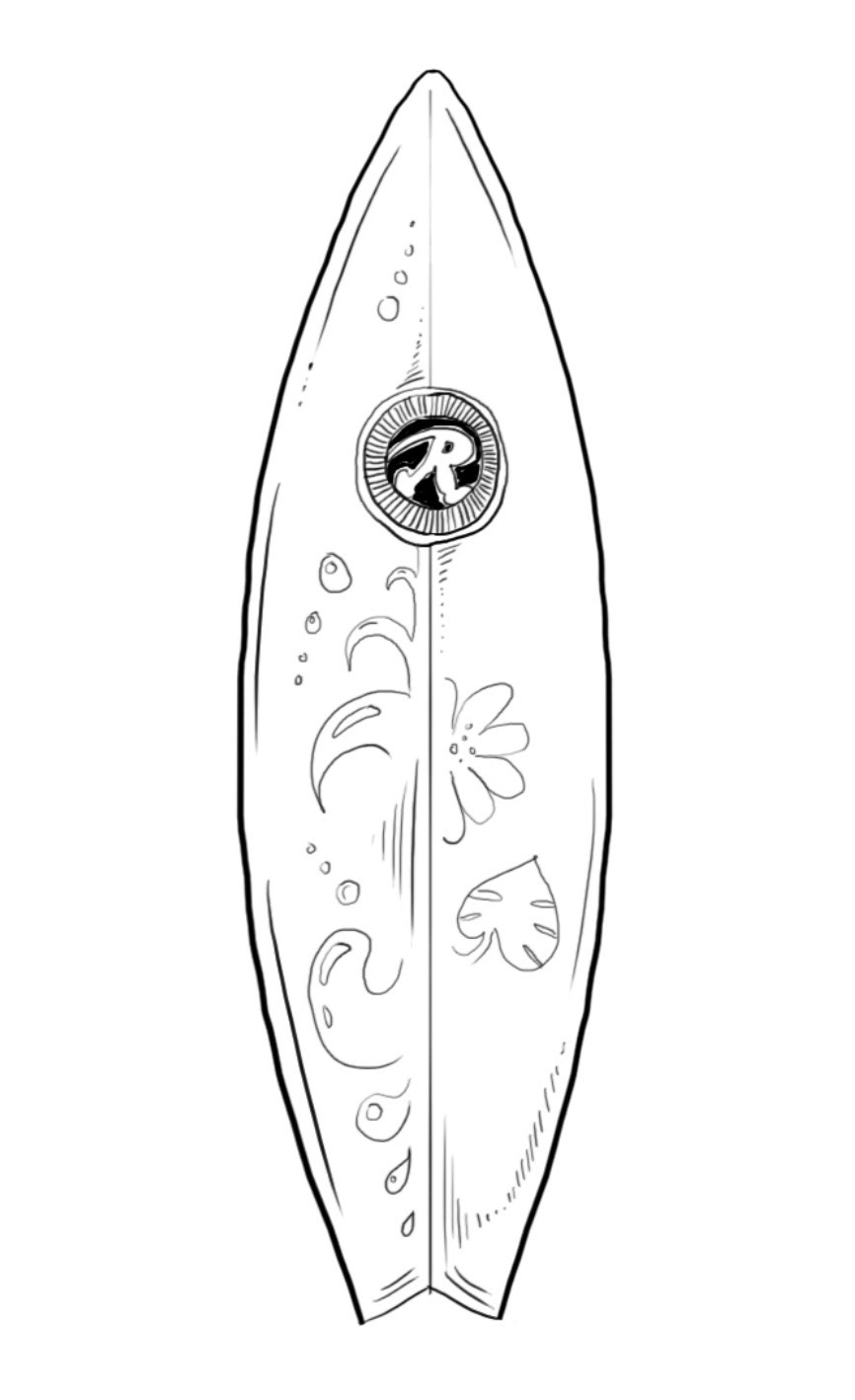 Surfing board