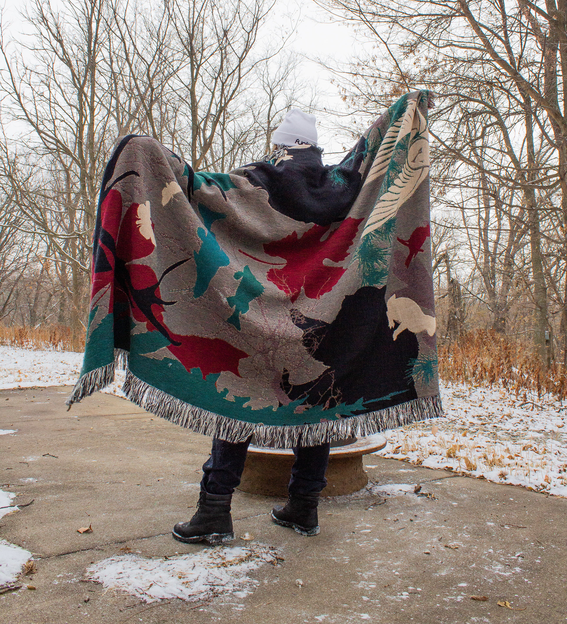Forest blanket in use