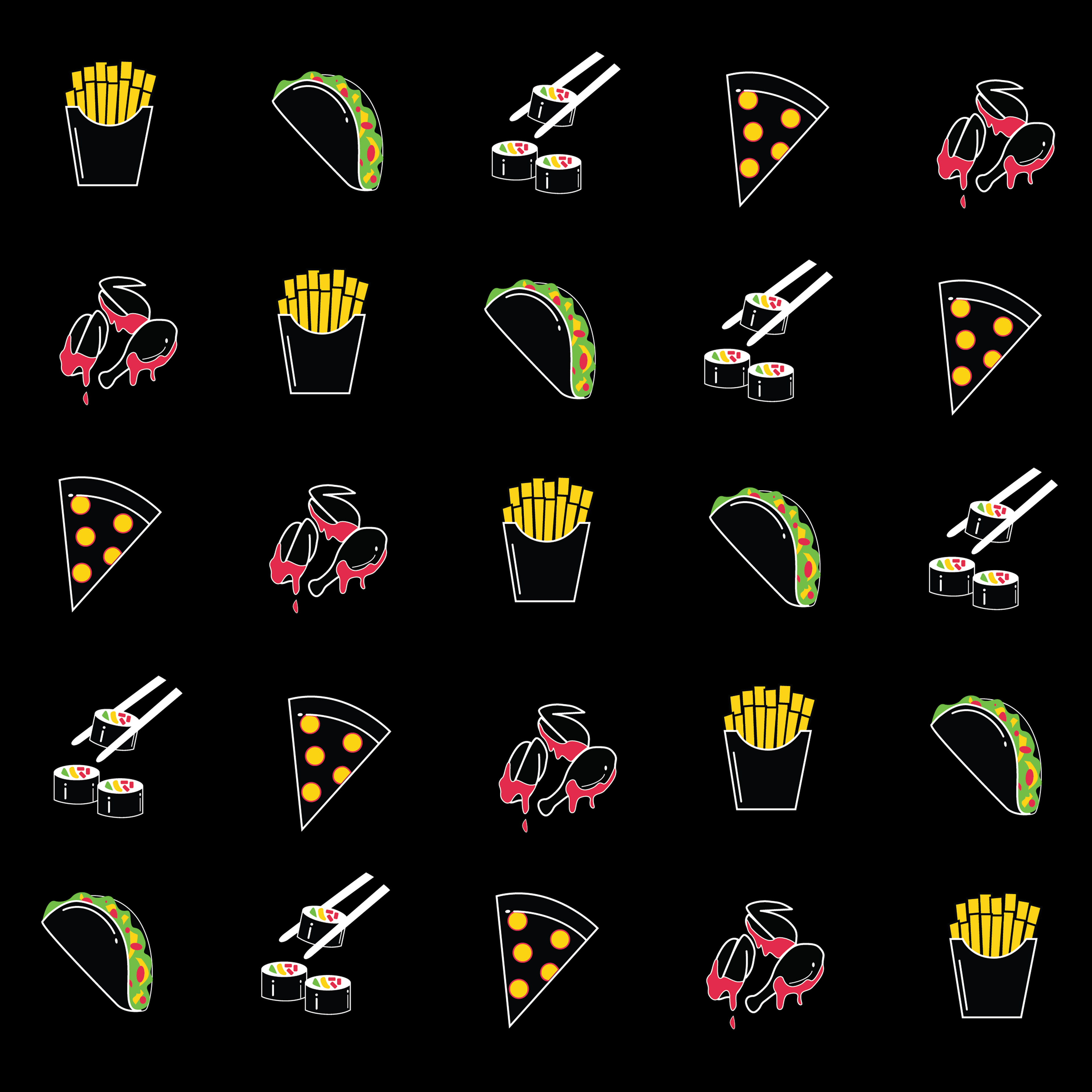 Pattern graphic for branding material
