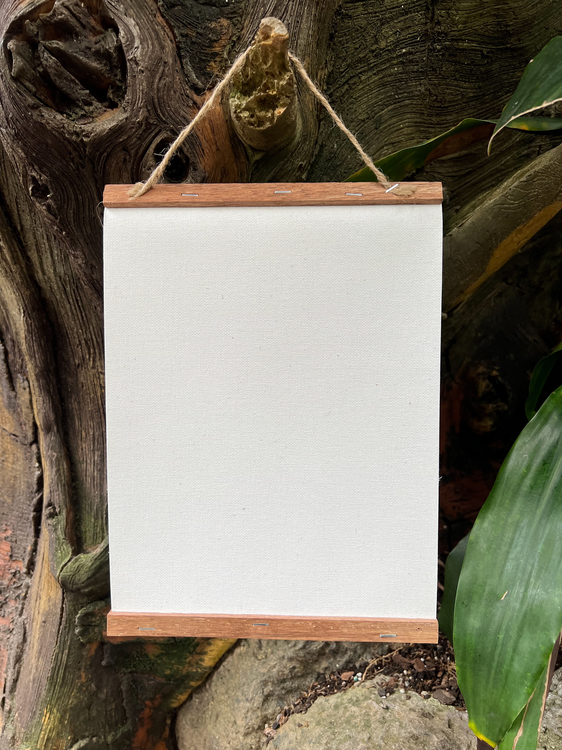Back of canvas