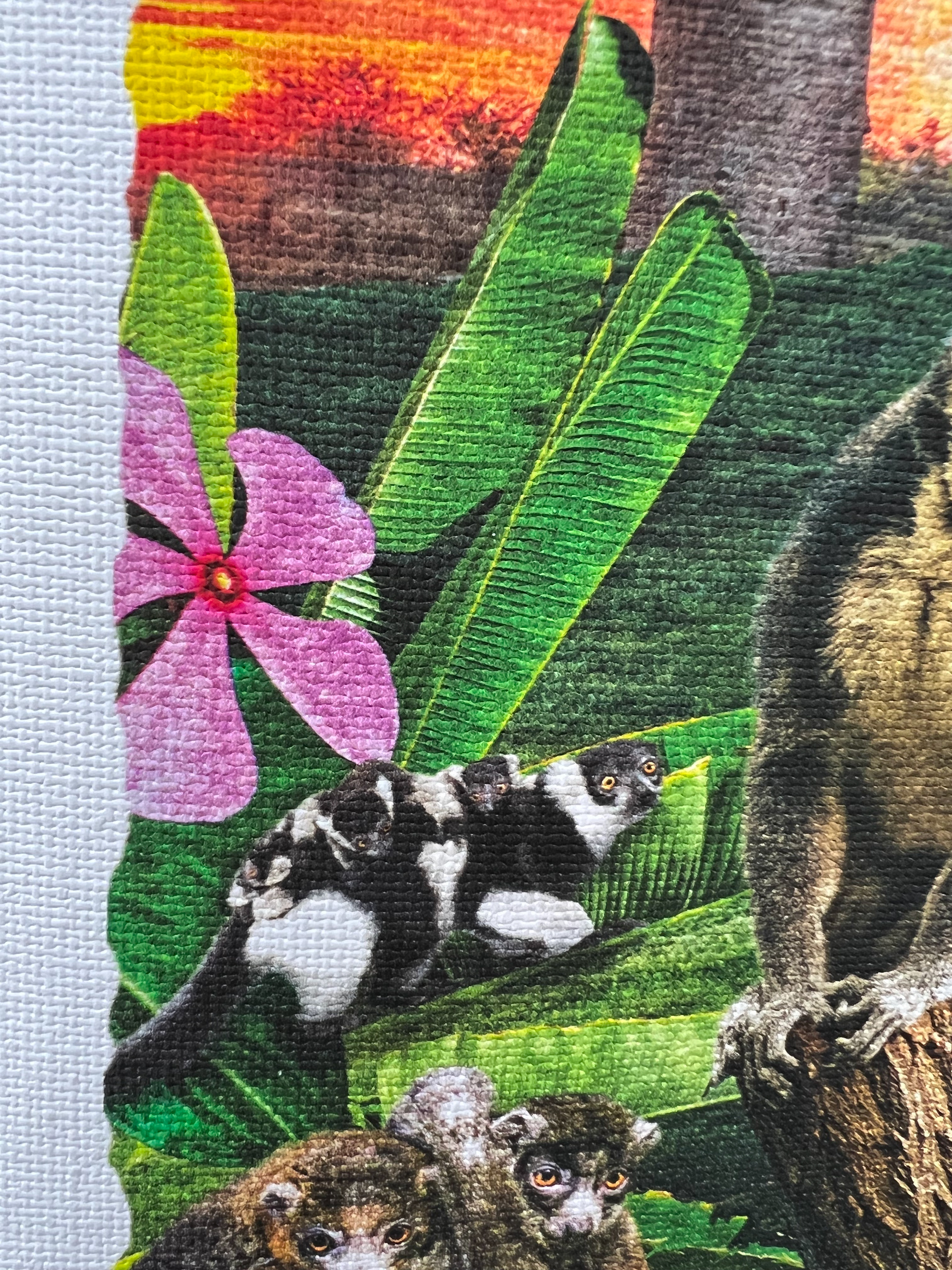 Closeup of canvas texture (front)