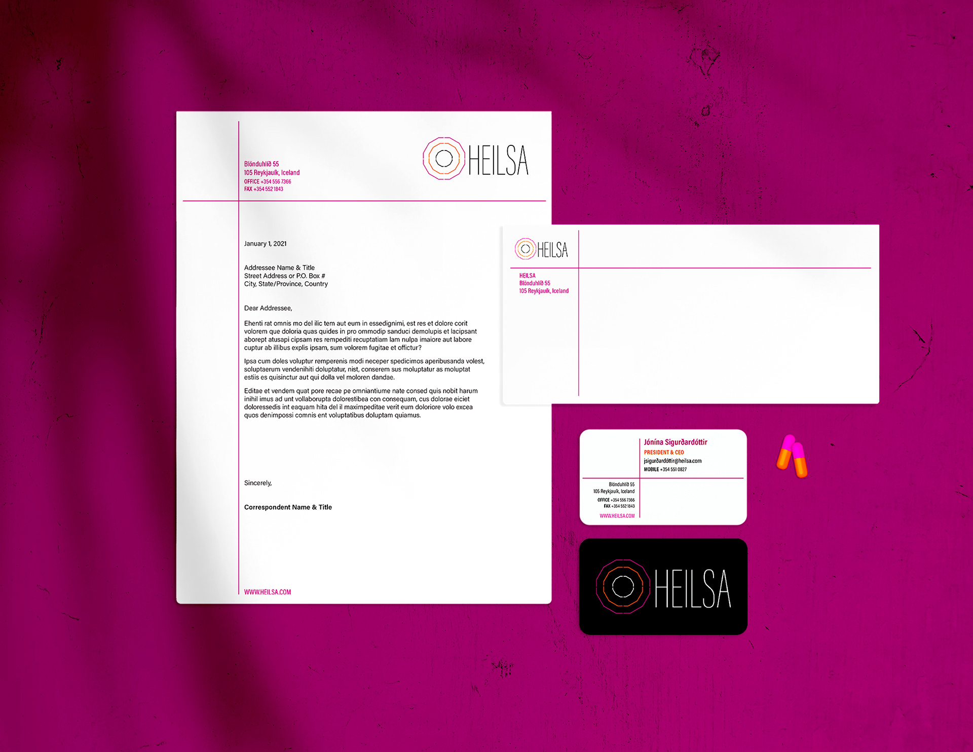 Business stationery