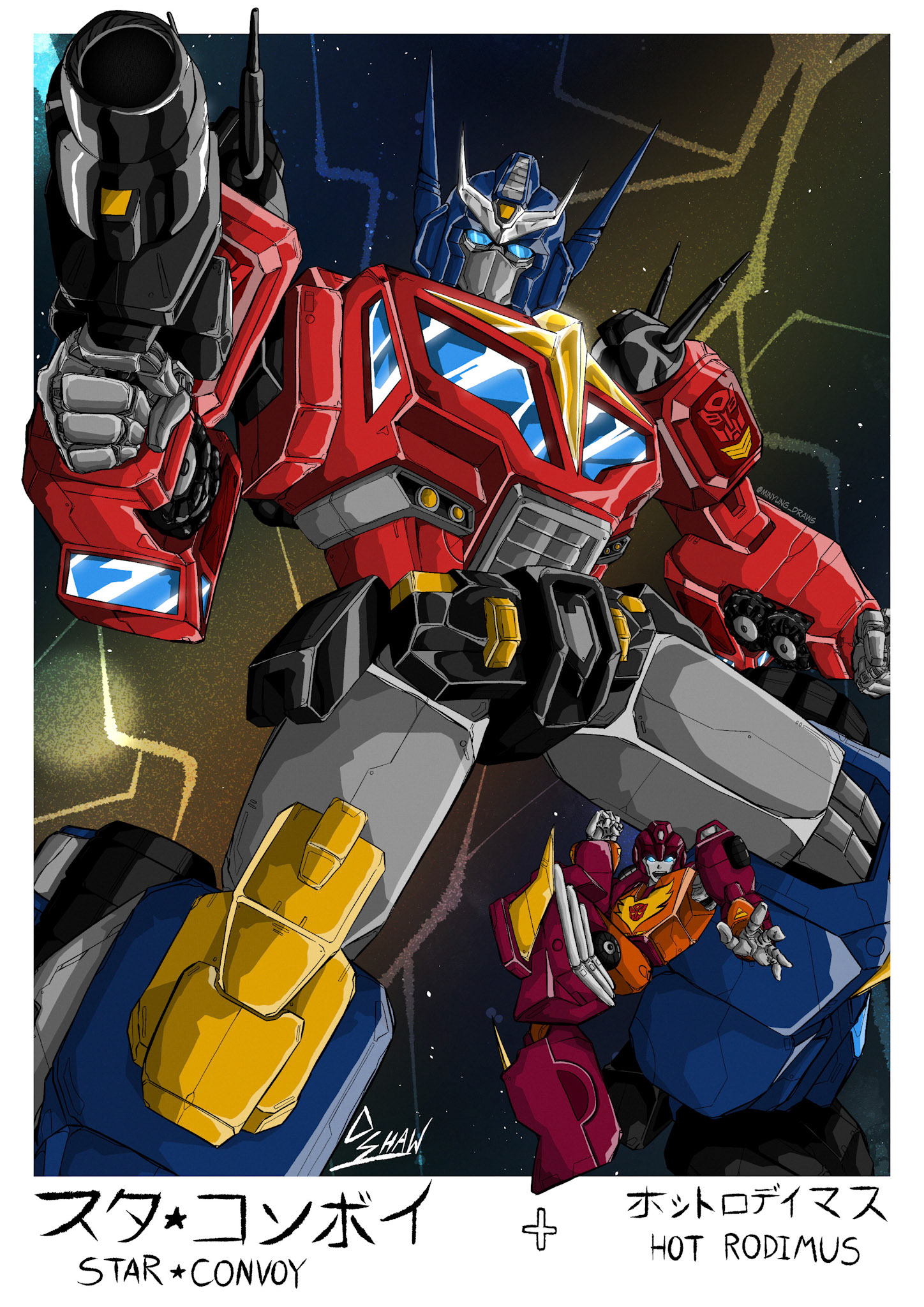 Star Convoy and Hot Rodimus