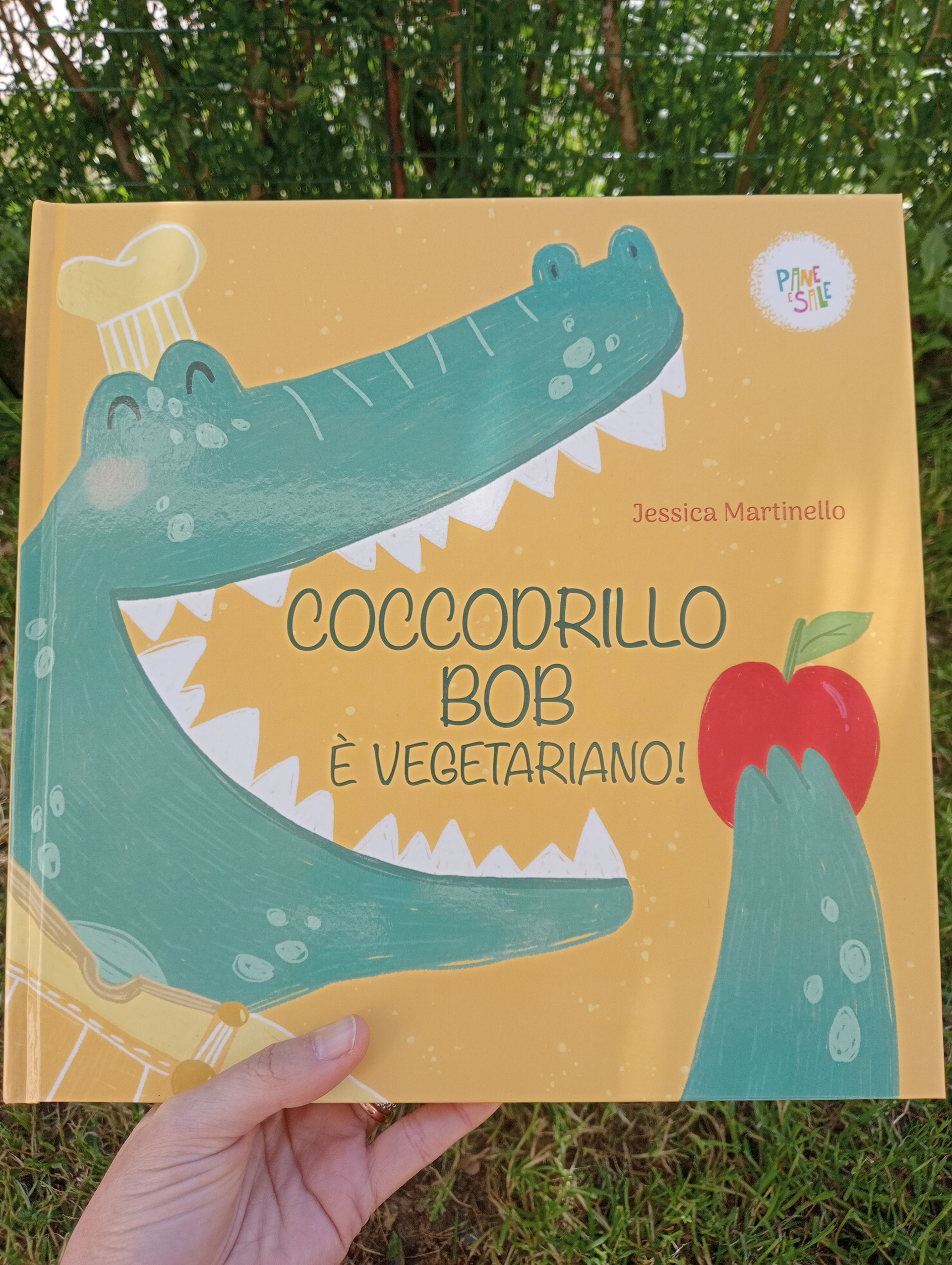 Coccodrillo Bob è vegetariano!Published by Pane e Sale. Text and Illustrations by Jessica Martinello.