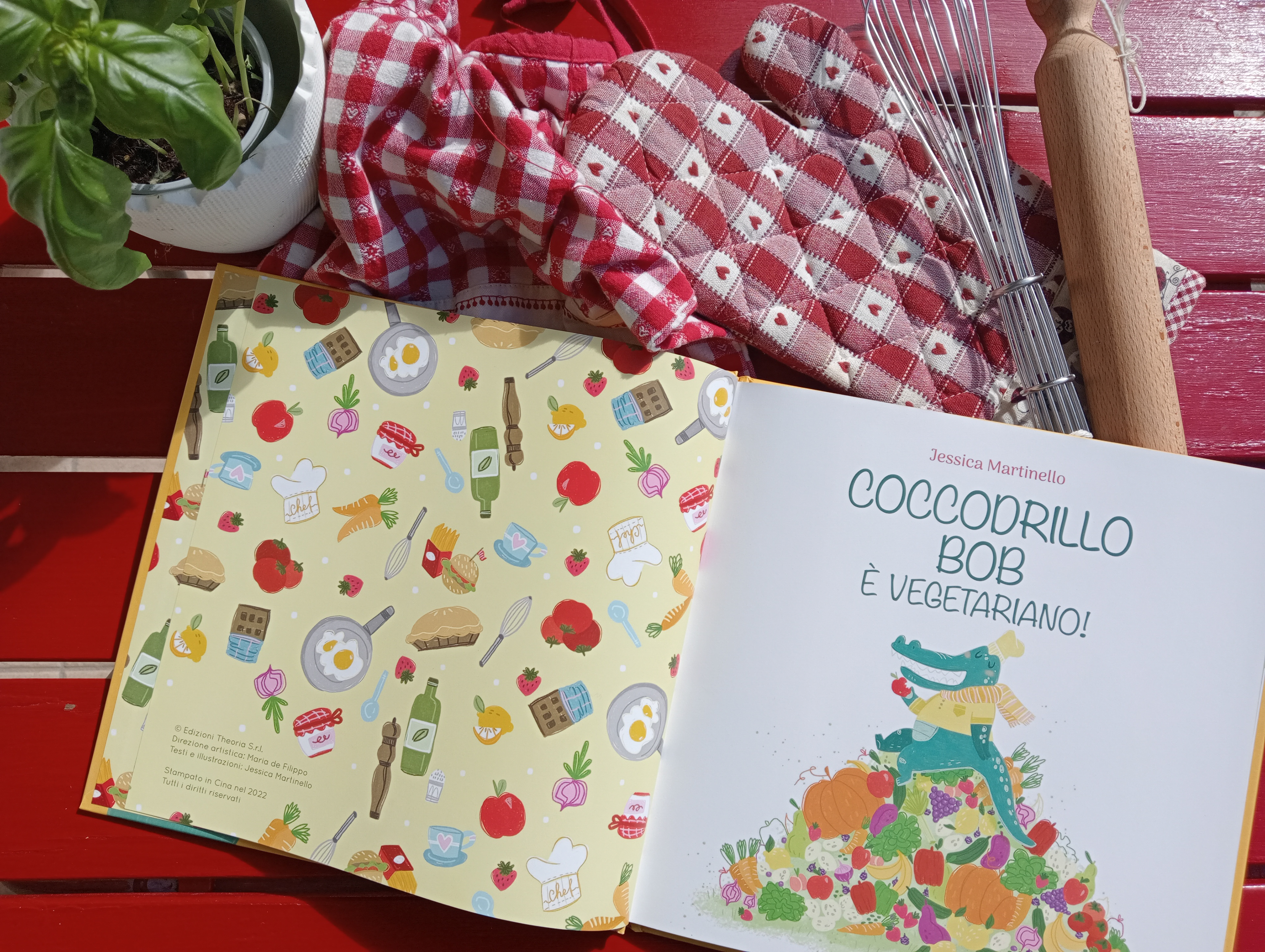 Coccodrillo Bob è vegetariano!Published by Pane e Sale. Text and Illustrations by Jessica Martinello.