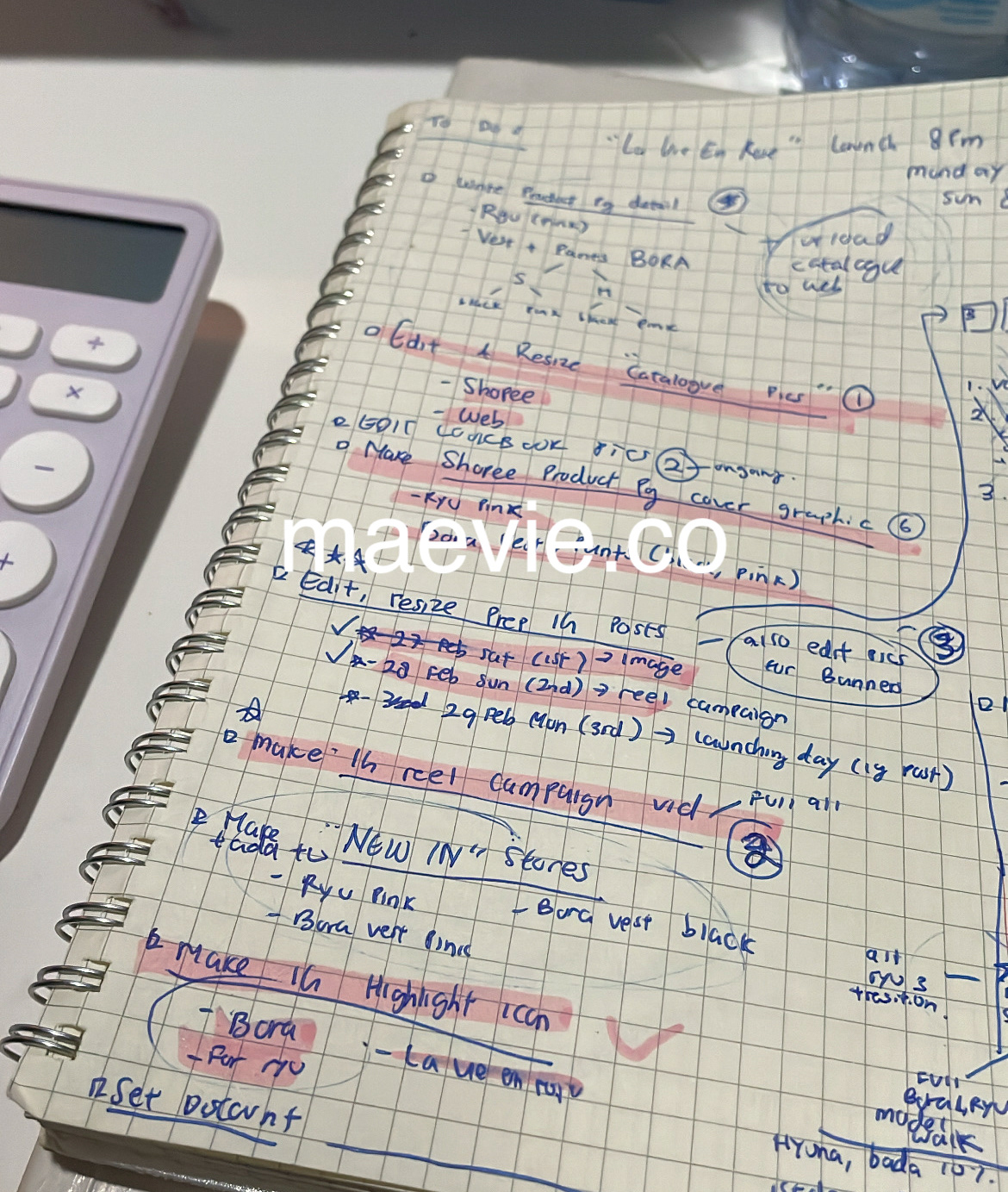 Plan & Checklist