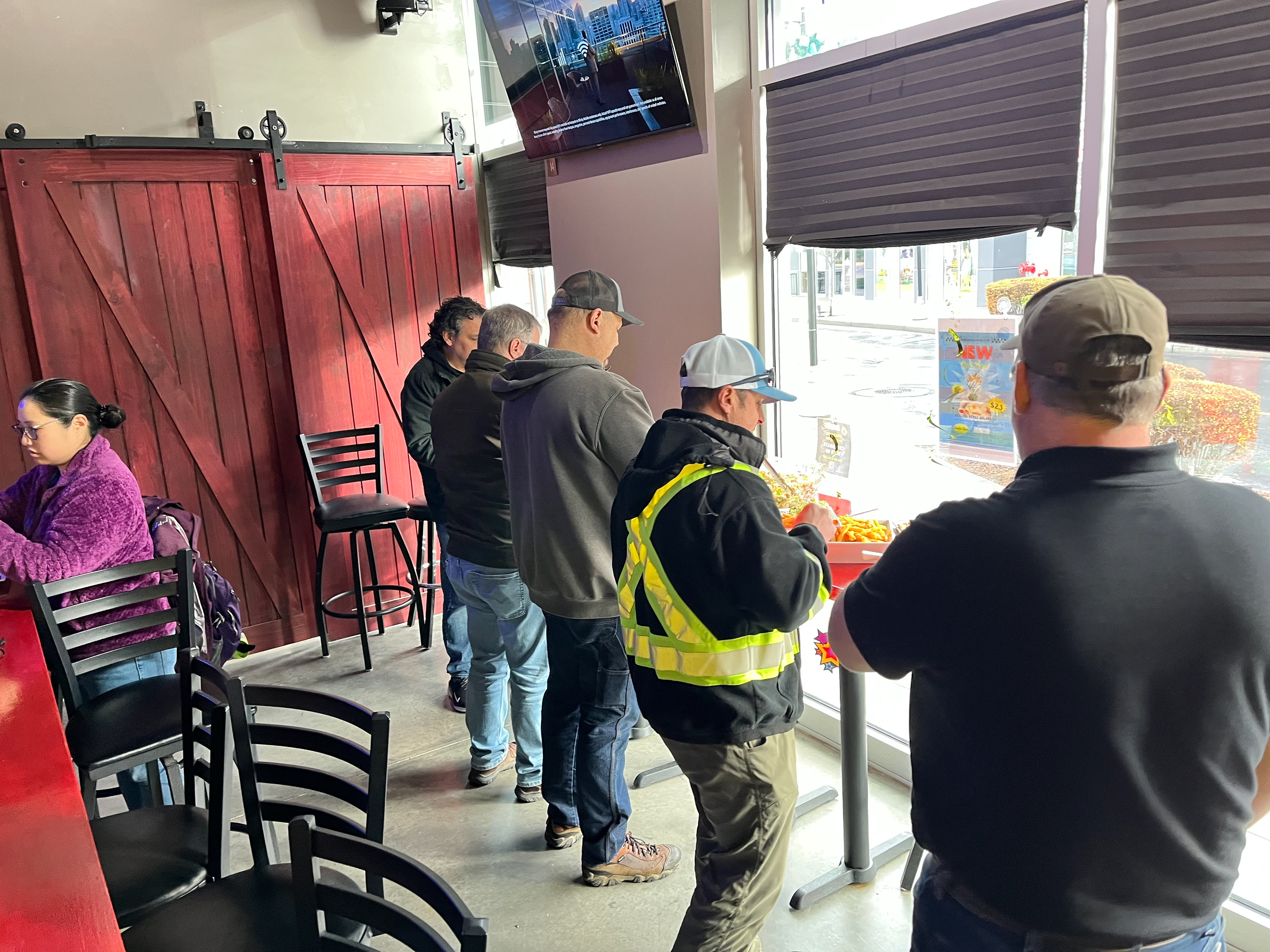 Lunch before the demonstration