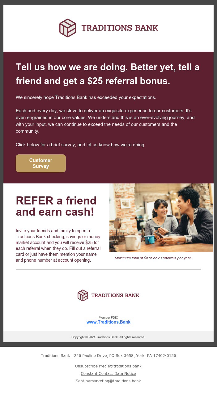 Day 55 - CSAT & Refer a Friend