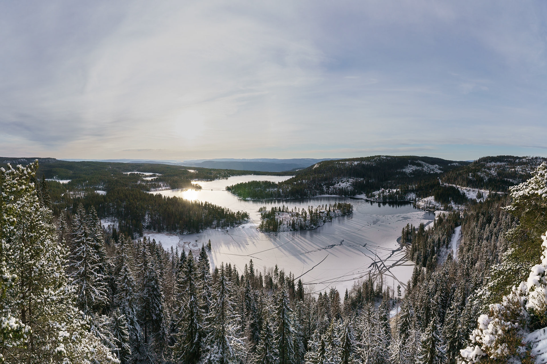 Vinterutsikt fra Kampenhaug