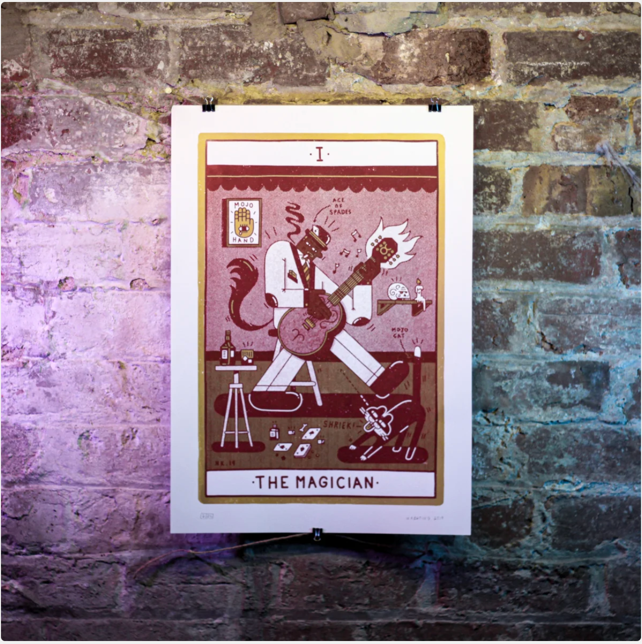 MAGICIAN TAROT - A2 LIMITED EDITION SCREEN PRINT