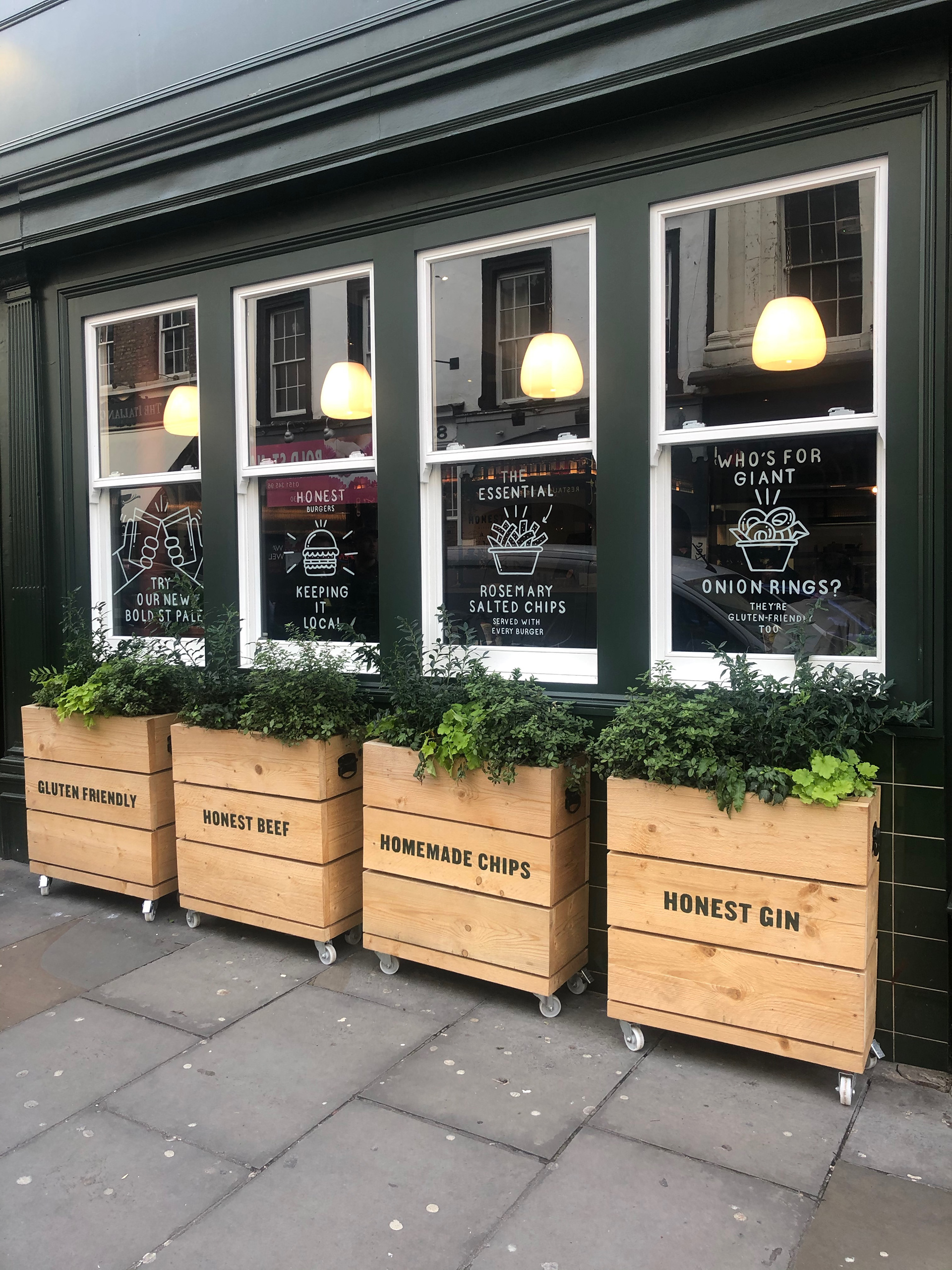honest burger windo graphics