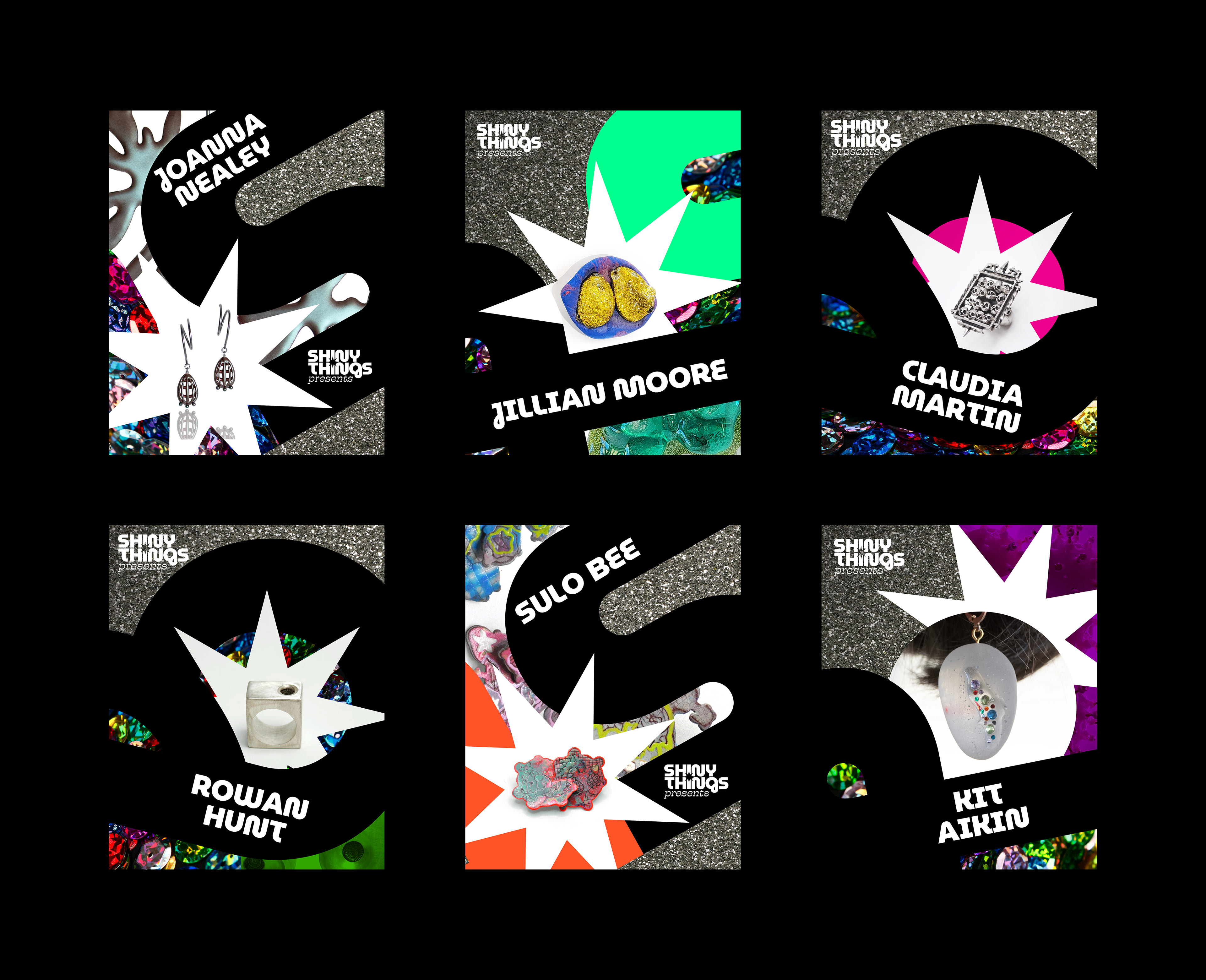 Artist announcements for social media campaign.