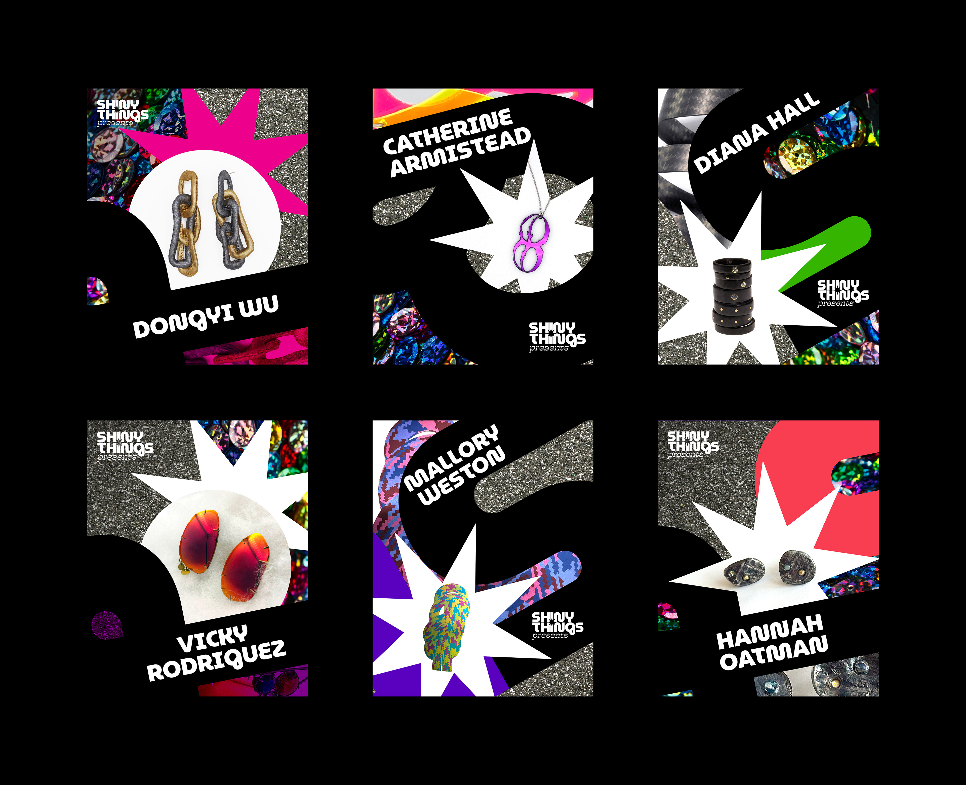 Artist announcements for social media campaign.