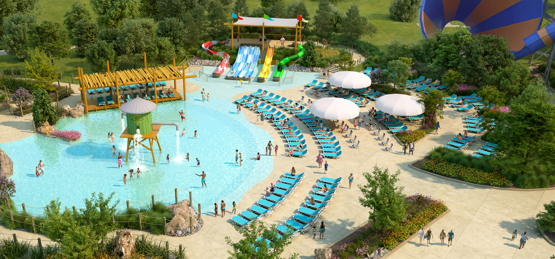 Perry Becker Design - King's Island Water Park - The upcoming Splash River Junction!