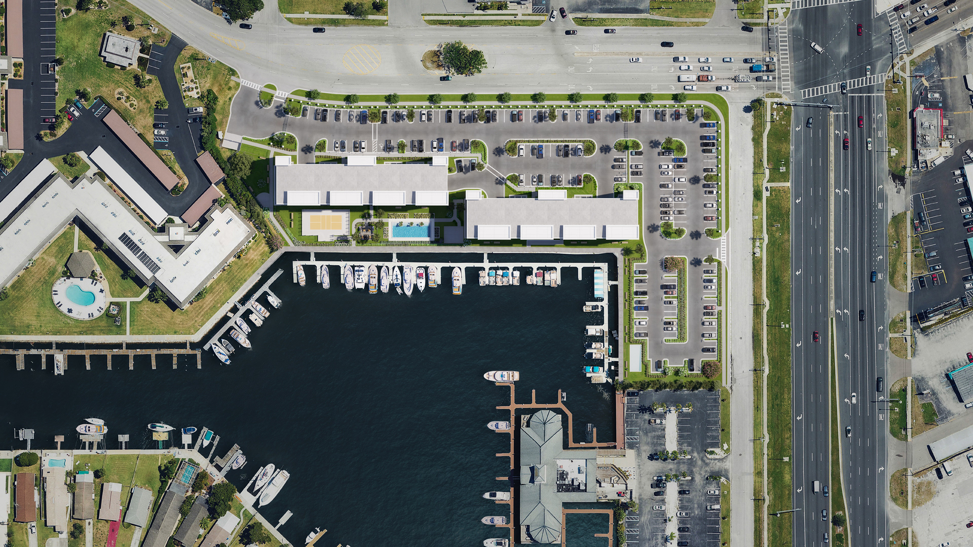 Simone Development - Aqua Harbor Condos - Site Plan