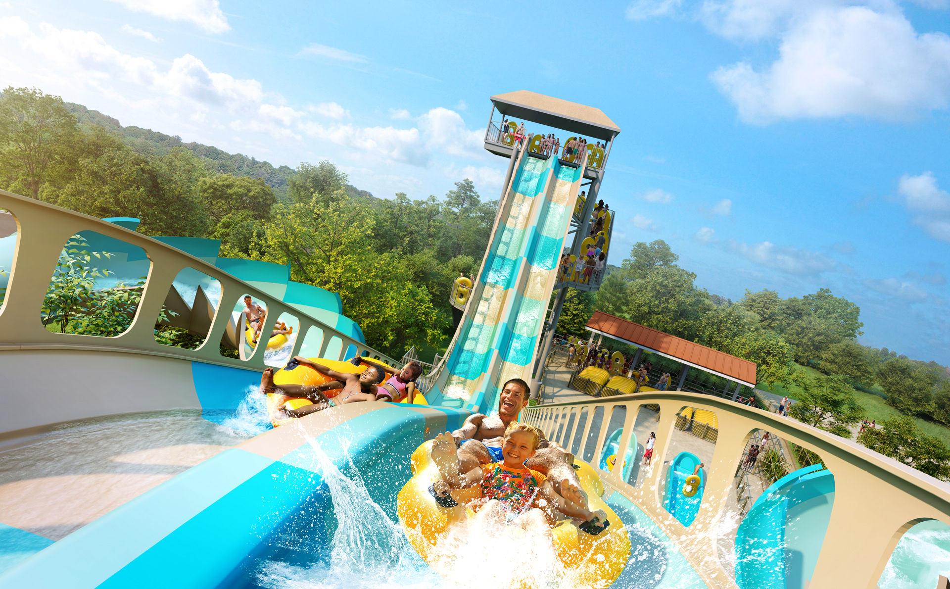 Perry Becker Design - King's Island Water Park- The upcoming RiverRacers!