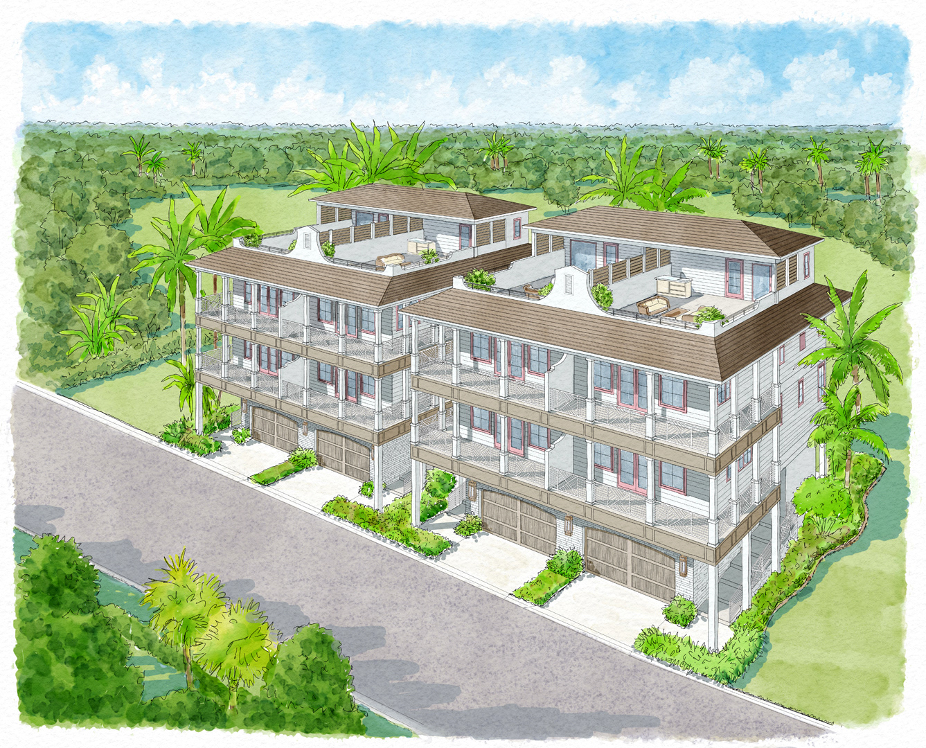 Interiors 7 - Colonia Watercolor - DJ Edmonston