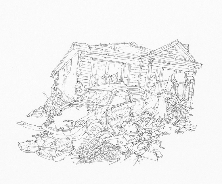 Every 1 is OK (detail) - 22"x22", pencil on paper, 2014