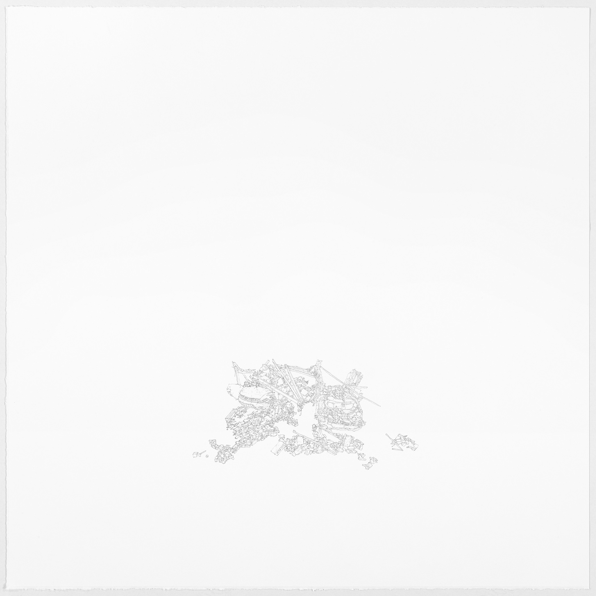 4 Sale Like New - 22"x22", pencil on paper, 2014