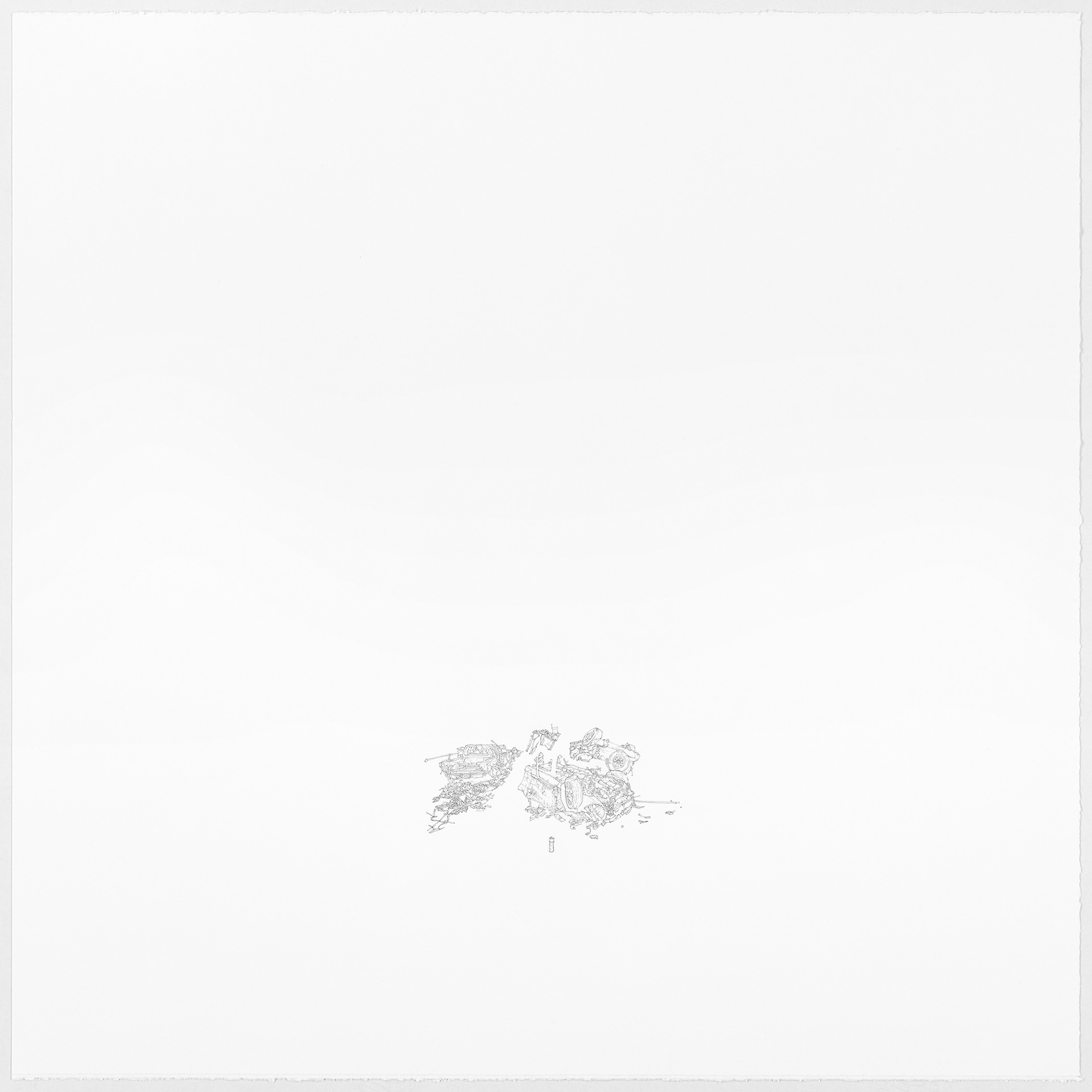 Missing Found - 22"x22", pencil on paper, 2014