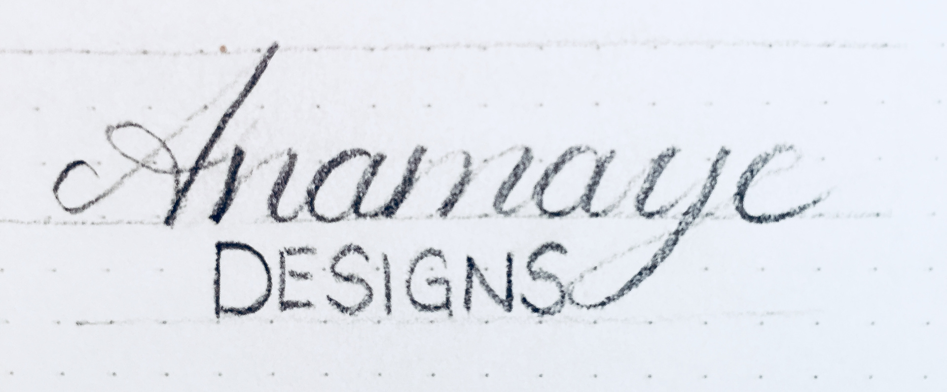 Hand lettering logo type