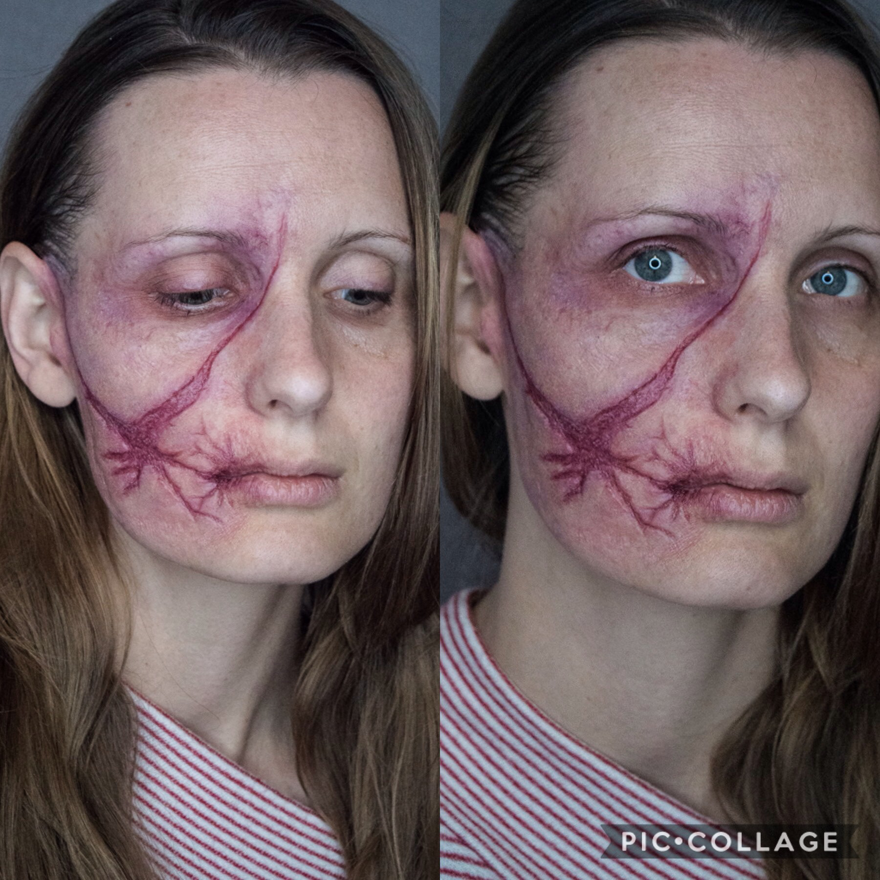 Marie Sophie in a Vikings inspired  makeup - personal project