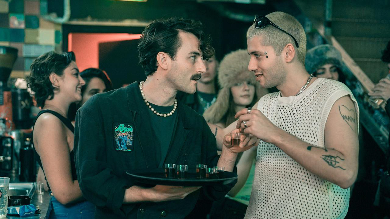 Alexander Simonovski as "Ted Candy" in "Tatort - Deine Mutter" 2024