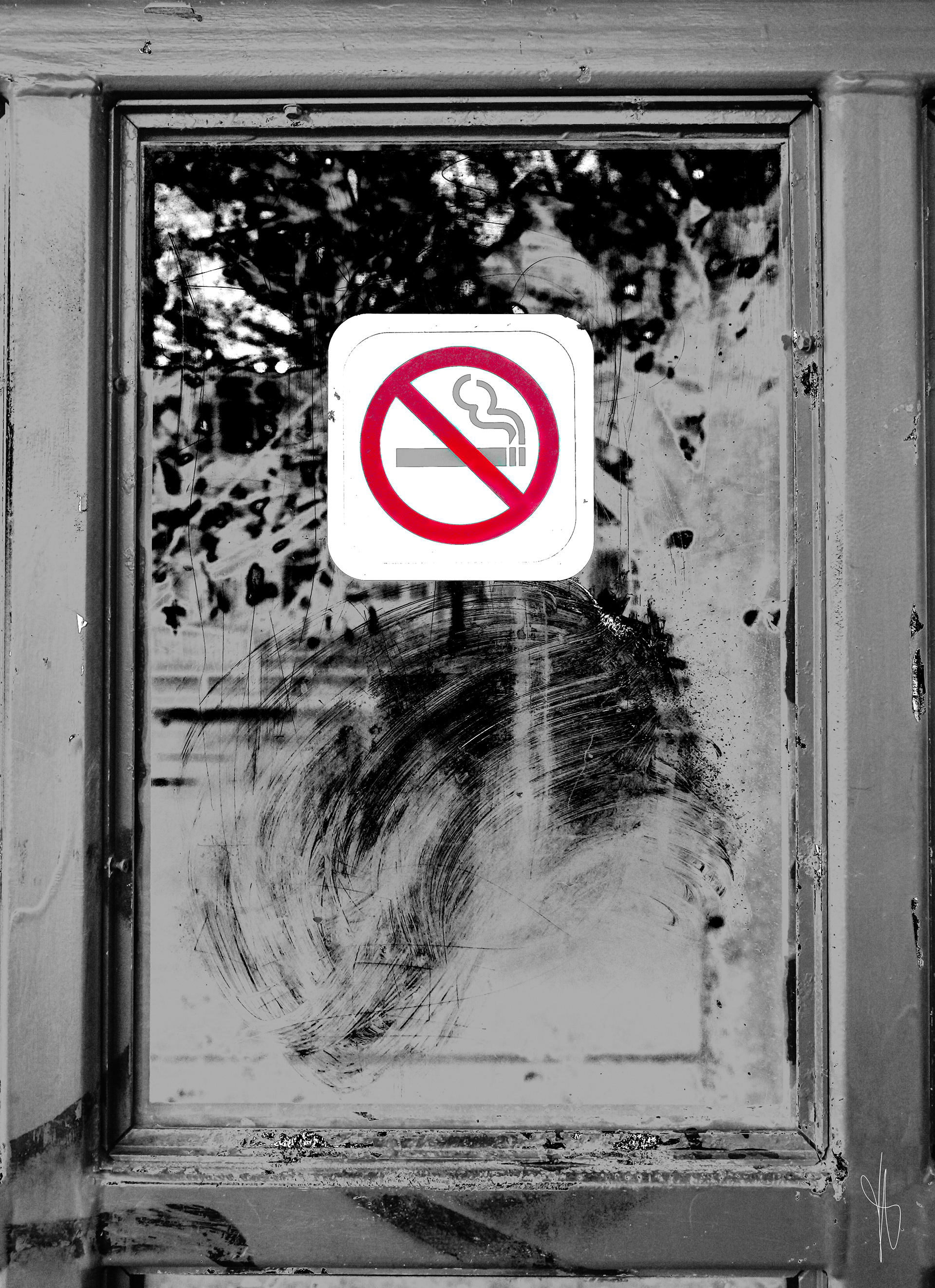 "No smoking please"'