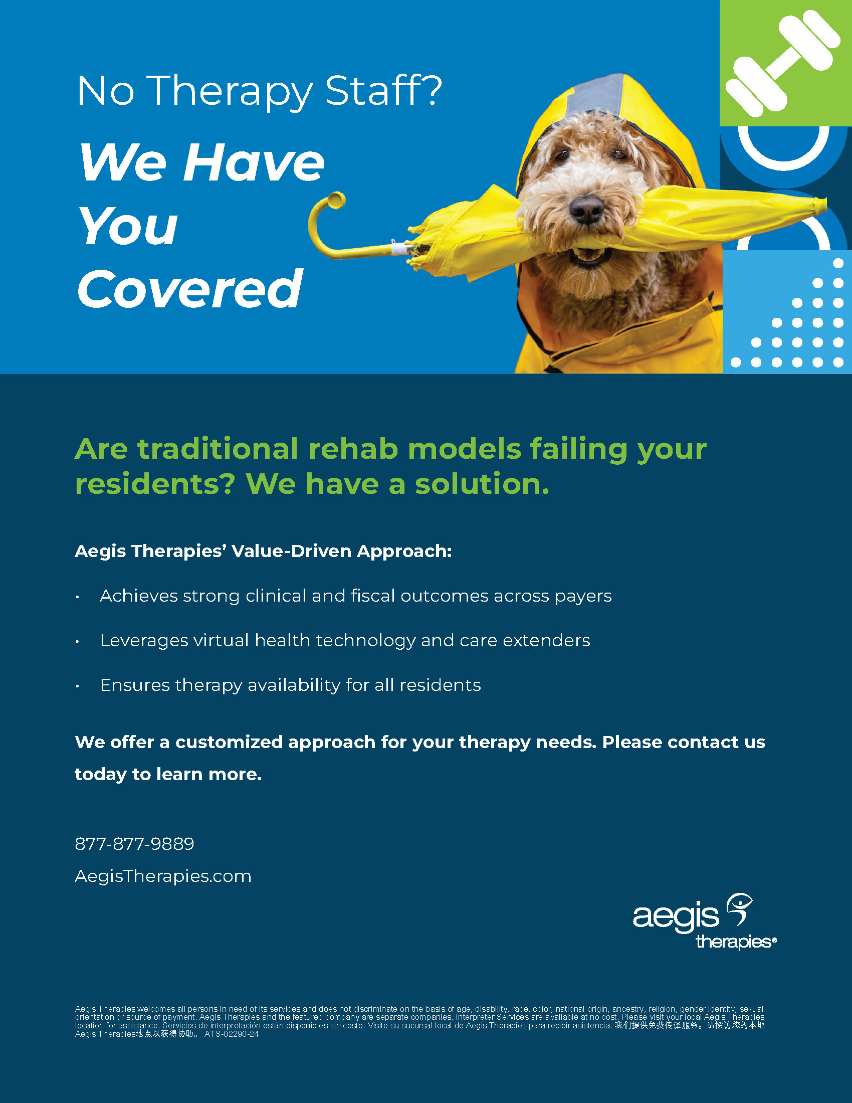 Aegis Therapies Promotional Flier