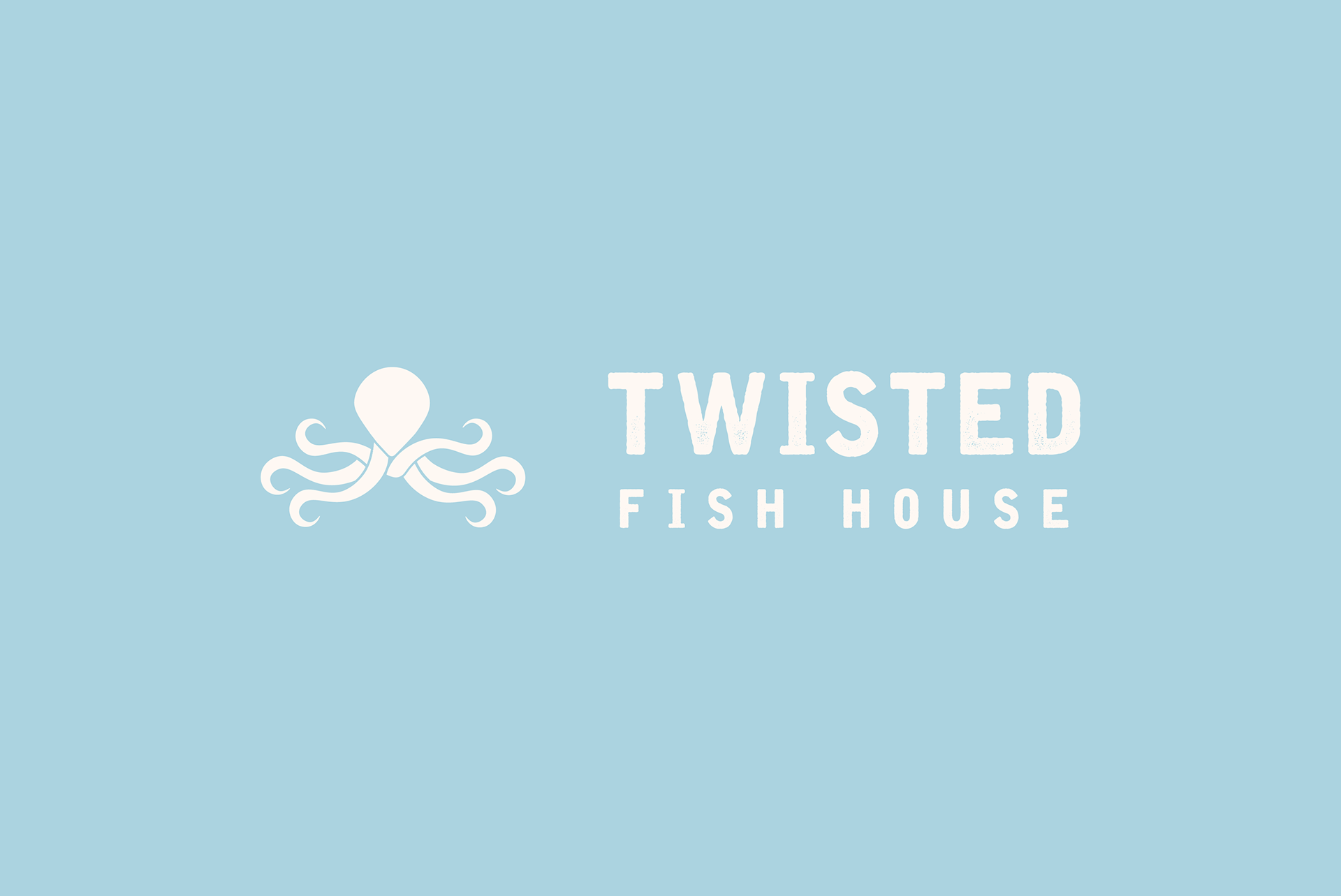 Twisted Fish House Logo (White)