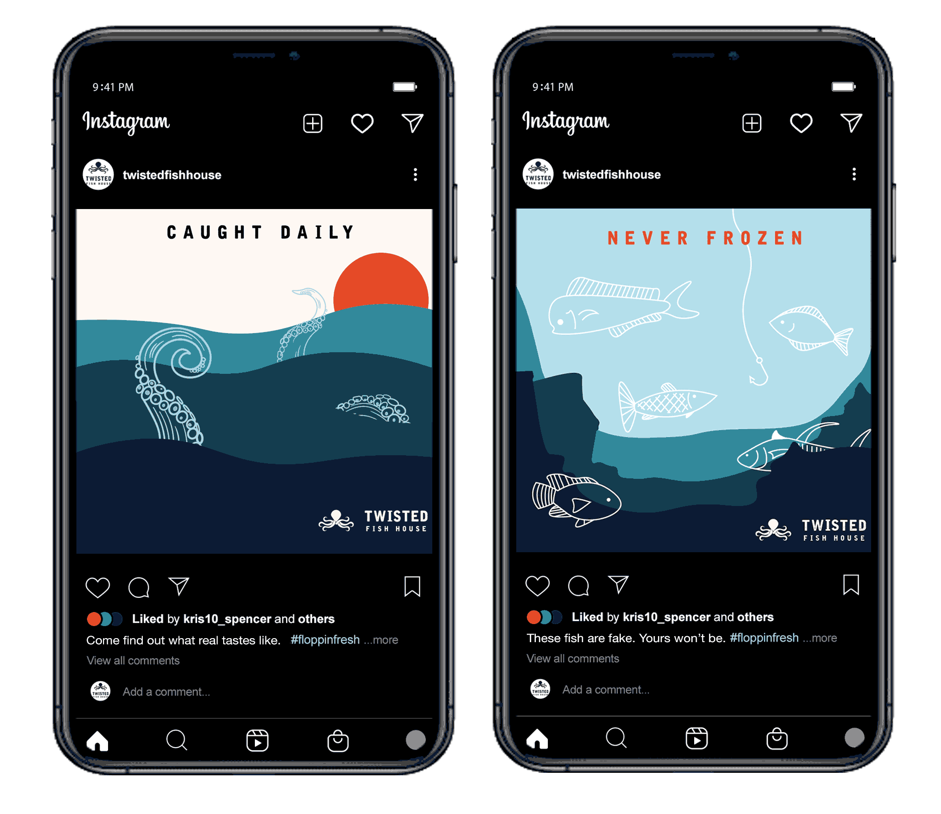 Twisted Fish House Social Media Gif Example