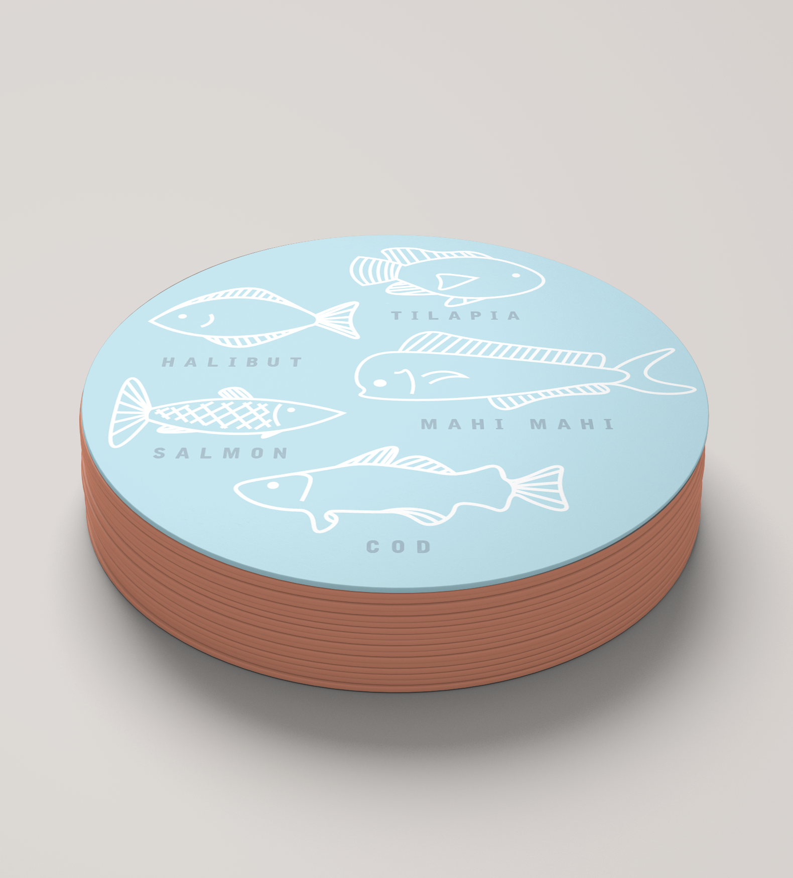 Twisted Fish House Coaster Mockup
