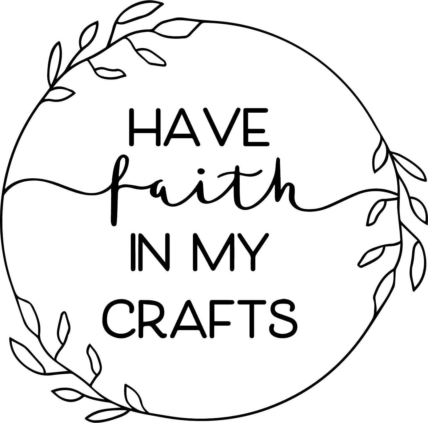 Have Faith in my Crafts Logo
