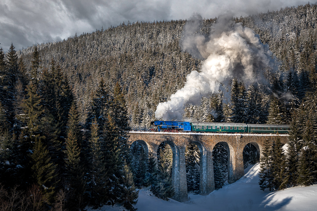Chmarošský viadukt- zima