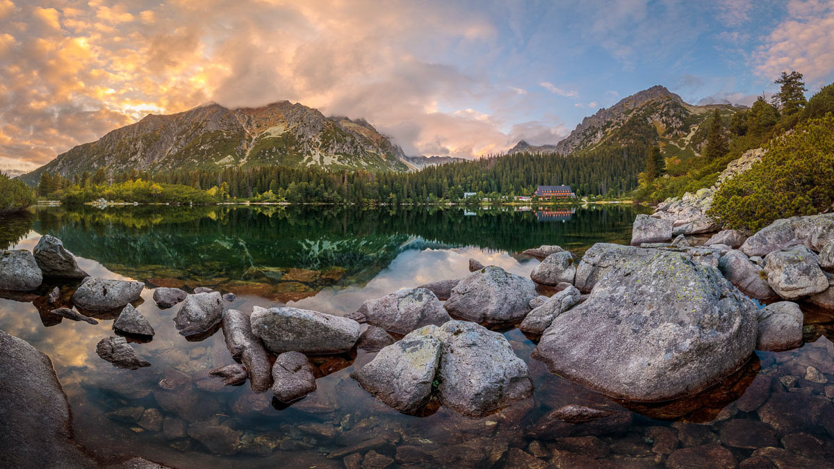 Popradské pleso- panoráma