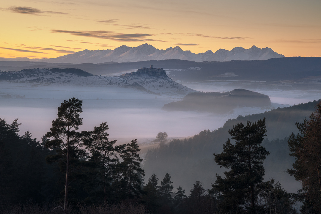 Spišský hrad- podvečer