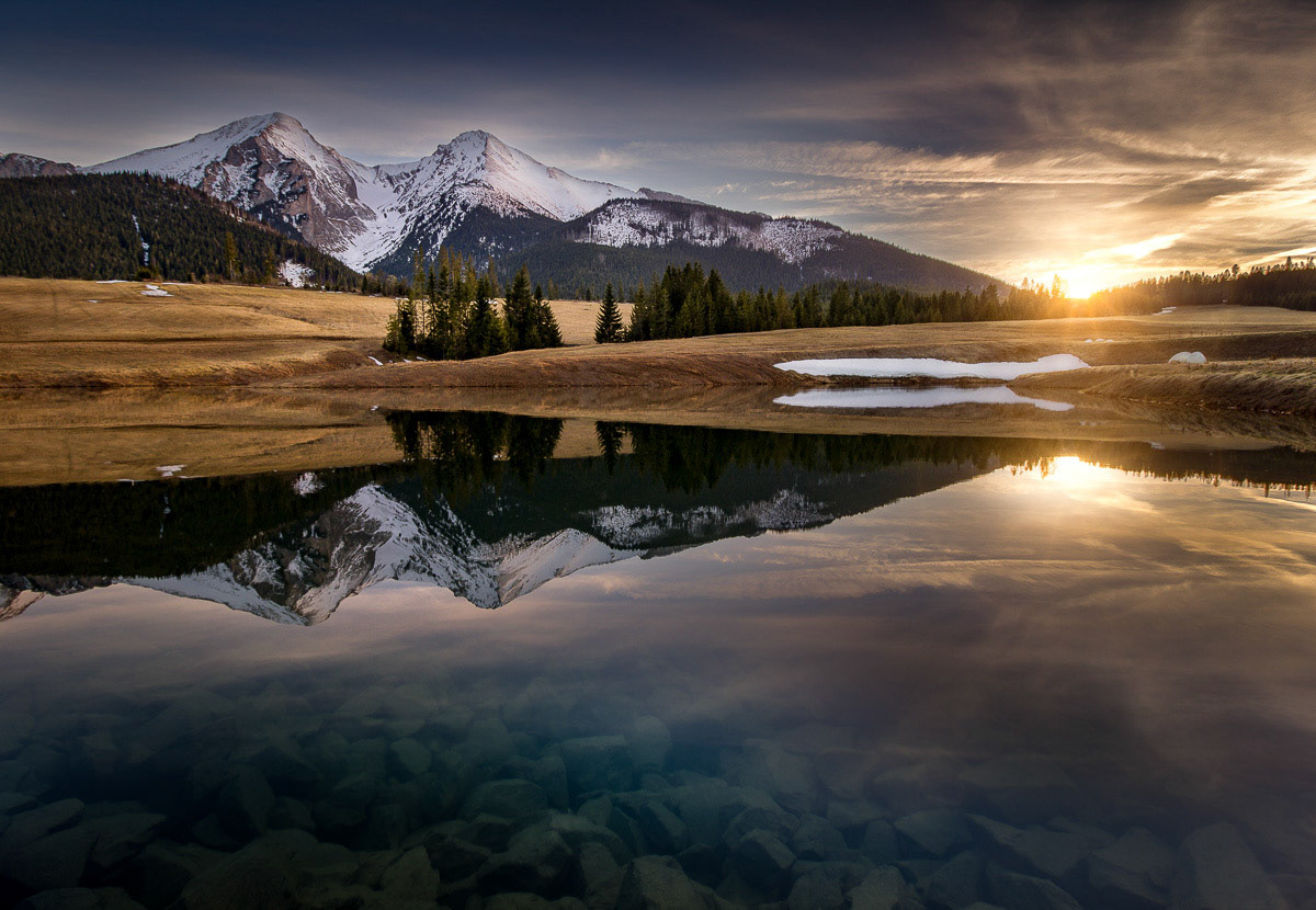 Ždiar - západ slnka