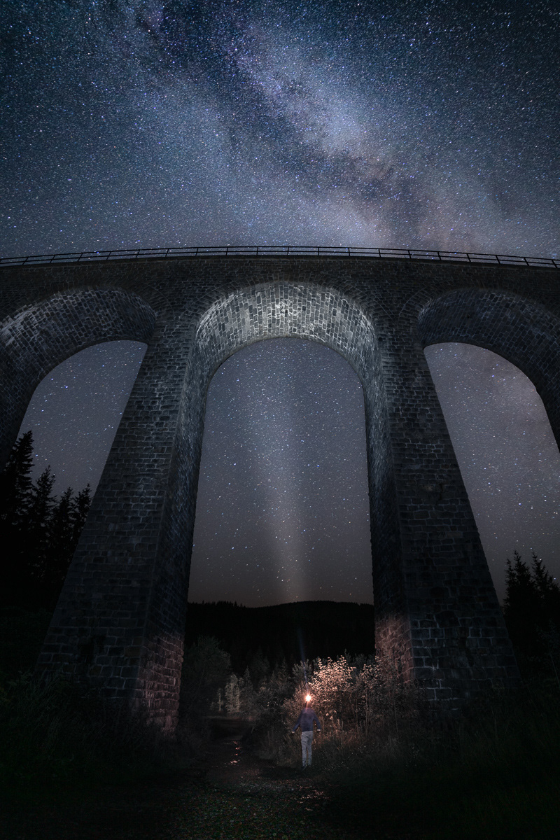 Chamrošský Viadukt- polnoc