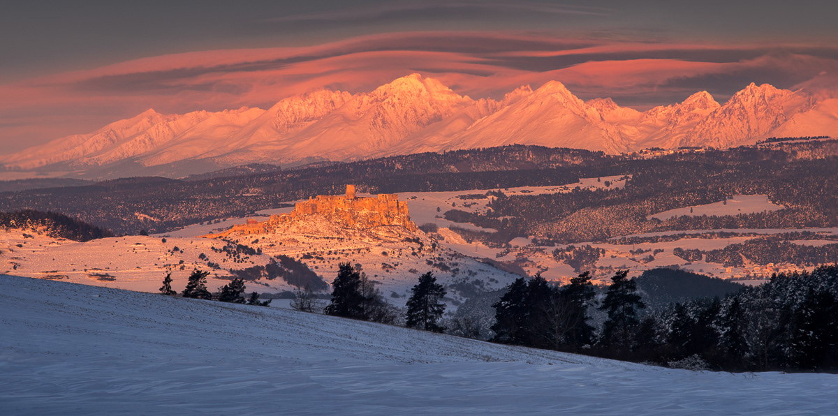 Spišský hrad a Tatry