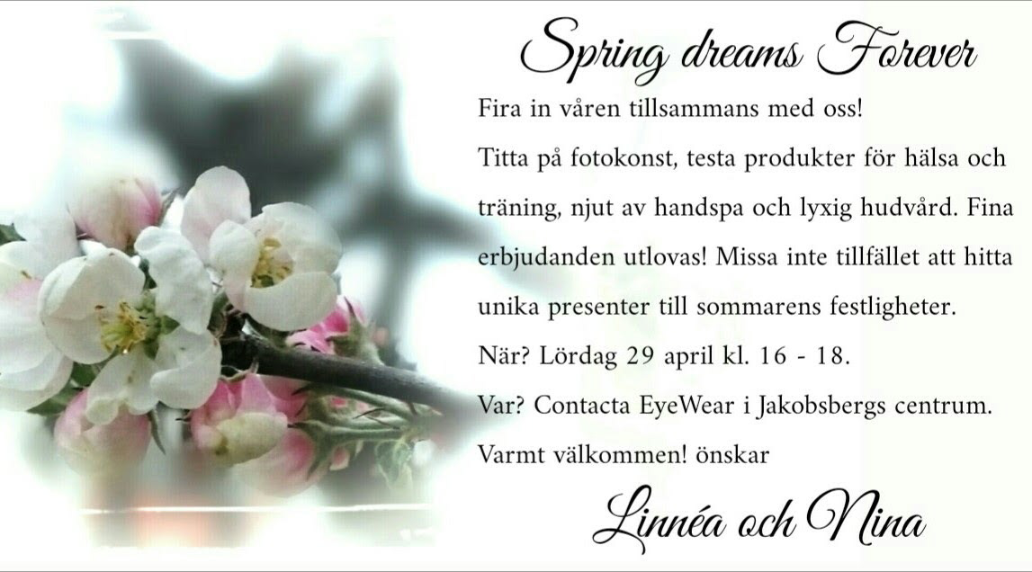Inbjudan till event våren 2017