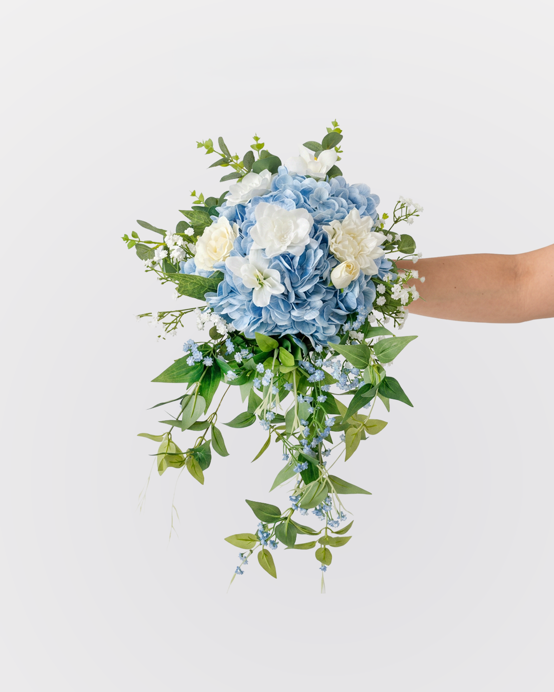 Garden Style Blue Bridal Bouquet