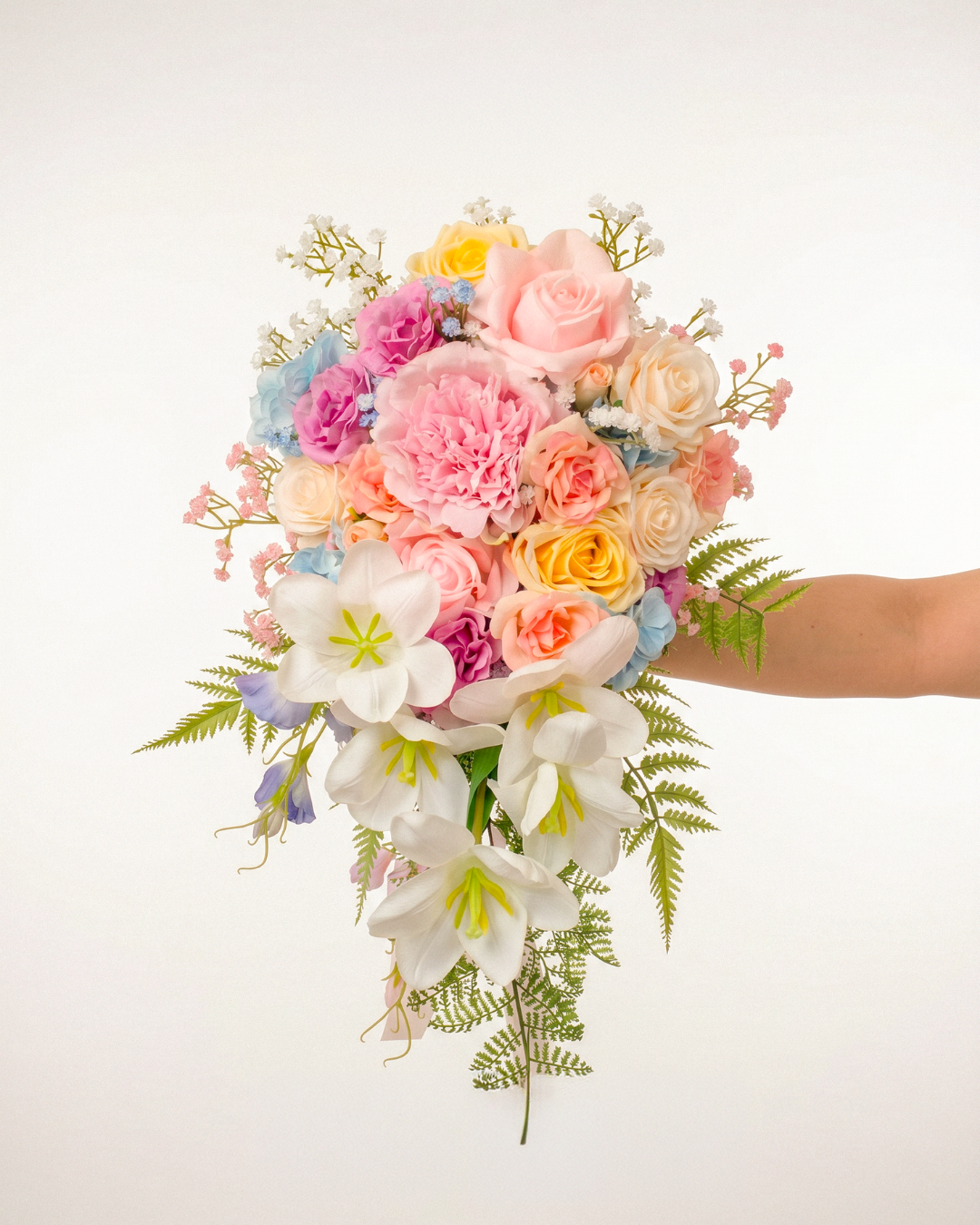 Colorful Pastel Bridal Bouquet