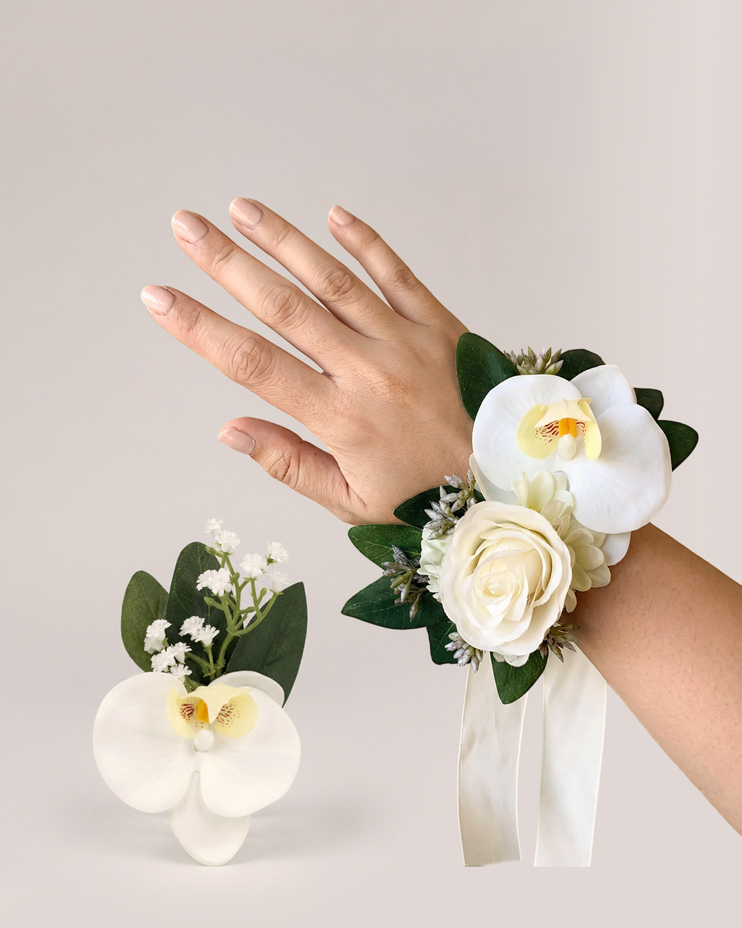 Orchid Corsage and Boutonniere