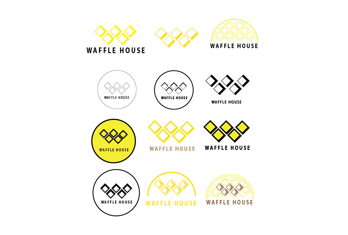 waffle house logo circle