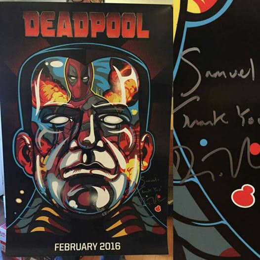 Deadpool Ryan Reynolds and Stan Lee Signed Movie Poster -  Finland